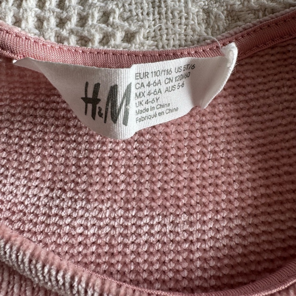 H&M Pink Tulle Dress 5/6 years - Picture 4 of 4